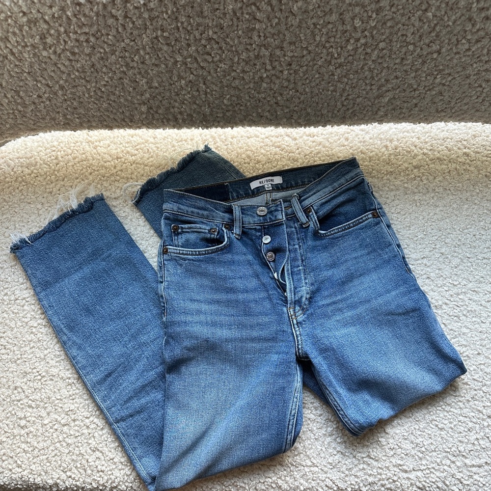 Re/Done Stovepipe Straight Leg Jeans